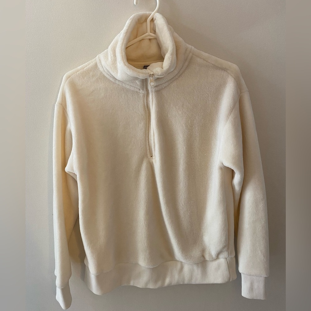 Cozy Cream Pullover Fleece from joe fresh
